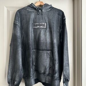Supreme x Maison Margiela Metallic Gray Hoodie Sweater